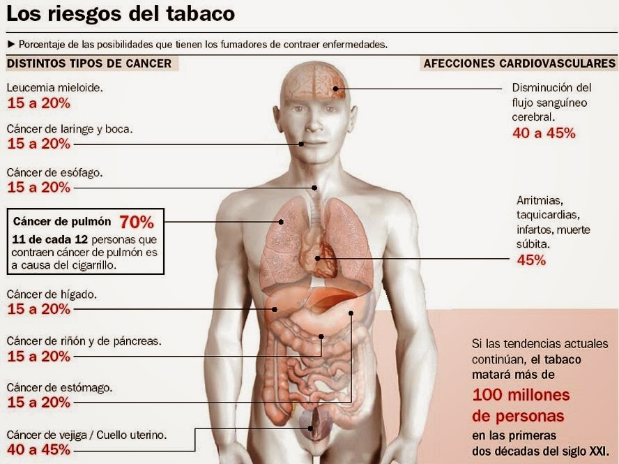 Riesgos tabaco saludentuvida.com